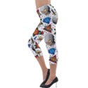 Full Color Flash Tattoo Patterns Lightweight Velour Capri Leggings  View3