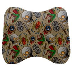 Tattoo Pattern Velour Head Support Cushion by Pakemis