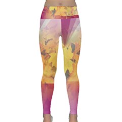 Colorful Nature Lightweight Velour Classic Yoga Leggings by Sparkle