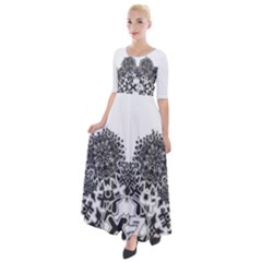 Im Fourth Dimension X7 Half Sleeves Maxi Dress by imanmulyana