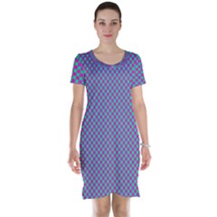 Pattern Short Sleeve Nightdress by gasi