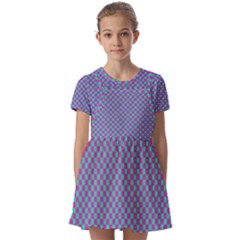 Pattern Kids  Short Sleeve Pinafore Style Dress by gasi