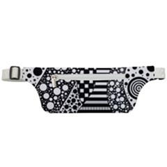 Black And White Active Waist Bag by gasi