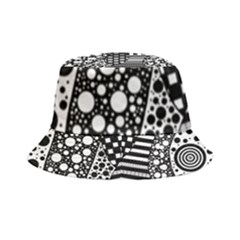 Black And White Inside Out Bucket Hat by gasi