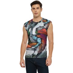 Abstract Art Men s Raglan Cap Sleeve Tee by gasi