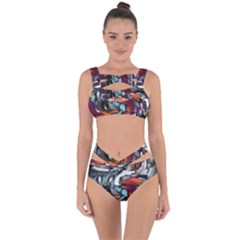 Abstract Art Bandaged Up Bikini Set  by gasi