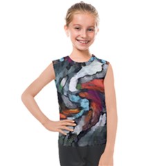 Abstract Art Kids  Mesh Tank Top by gasi