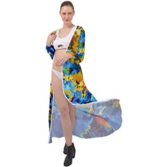 Abstract Art Maxi Chiffon Beach Wrap by gasi