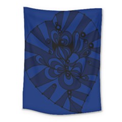 Blue 3 Zendoodle Medium Tapestry by Mazipoodles