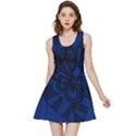 Blue 3 Zendoodle Inside Out Reversible Sleeveless Dress View3