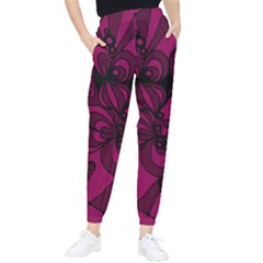 Aubergine Zendoodle Tapered Pants by Mazipoodles