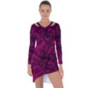 Aubergine Zendoodle Asymmetric Cut-Out Shift Dress View1