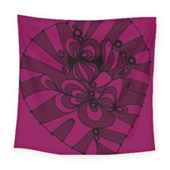 Aubergine Zendoodle Square Tapestry (large) by Mazipoodles