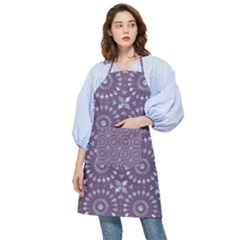 Kaleidoscope Plum Pocket Apron by Mazipoodles