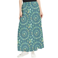 Kaleidoscope Hunter Green Maxi Chiffon Skirt by Mazipoodles