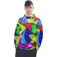 Colorful Abstract Art Men s Pullover Hoodie by gasi