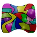 Colorful abstract art Velour Head Support Cushion View1