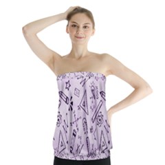 Science Research Curious Search Inspect Scientific Strapless Top by Uceng