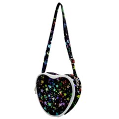 Christmas Star Gloss Lights Light Heart Shoulder Bag by Uceng