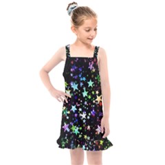 Christmas Star Gloss Lights Light Kids  Overall Dress by Uceng