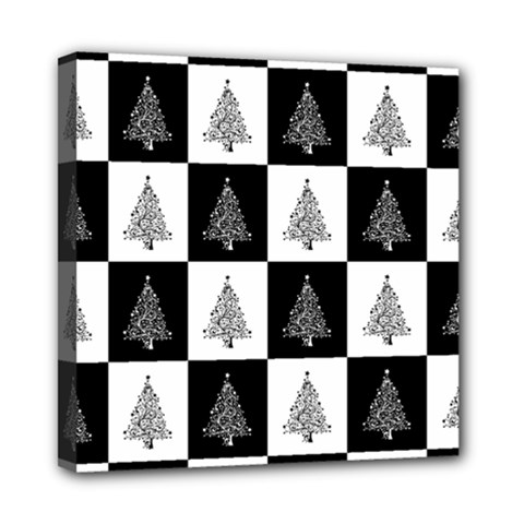 Christmas Tree Xmas Tree Mini Canvas 8  X 8  (stretched) by Uceng