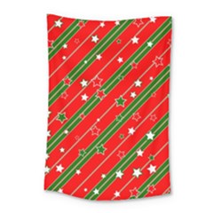 Christmas Paper Star Texture Small Tapestry by Uceng