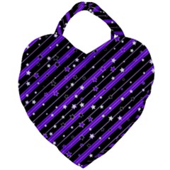 Christmas Paper Star Texture Giant Heart Shaped Tote by Uceng