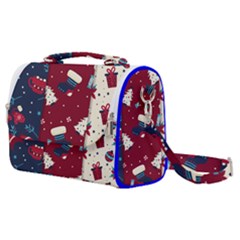 Flat Design Christmas Pattern Collection Art Satchel Shoulder Bag by Uceng