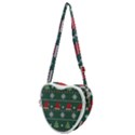 Beautiful Knitted Christmas Pattern Heart Shoulder Bag View1