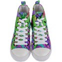 Colorful stylish design Women s Mid-Top Canvas Sneakers View1