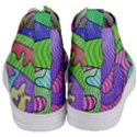 Colorful stylish design Women s Mid-Top Canvas Sneakers View4