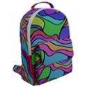 Colorful stylish design Flap Pocket Backpack (Large) View2