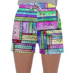 Colorful Pattern Sleepwear Shorts by gasi