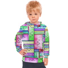 Colorful Pattern Kids  Hooded Pullover by gasi