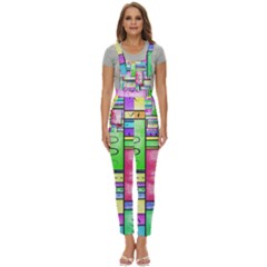 Colorful Pattern Women s Pinafore Overalls Jumpsuit by gasi