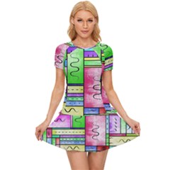 Colorful Pattern Women s Sports Wear Set by gasi