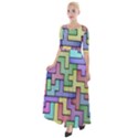 Colorful stylish design Half Sleeves Maxi Dress View1