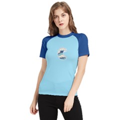 Wave Women s Short Sleeve Rash Guard by NerdyChick