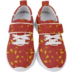 Background Pattern Texture Design Kids  Velcro Strap Shoes by Ravend