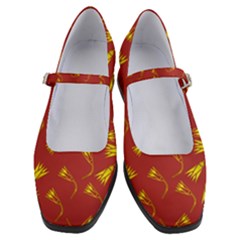 Background Pattern Texture Design Women s Mary Jane Shoes by Ravend