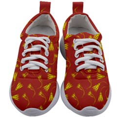 Background Pattern Texture Design Kids Athletic Shoes by Ravend