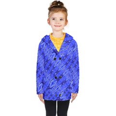 Abstract Tech Modern Pattern Kids  Double Breasted Button Coat by dflcprintsclothing