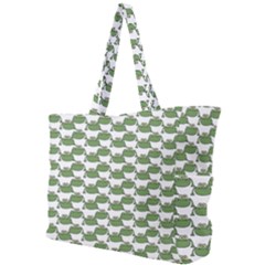 Funny Frog Cartoon Drawing Motif Pattern Simple Shoulder Bag by dflcprintsclothing