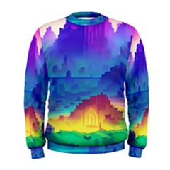 Abstract Geometric Landscape Art 3d Men s Sweatshirt by Pakemis