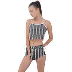 Abstract Background Pattern Geometric Summer Cropped Co-ord Set by Ravend