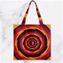 Illustration Door Abstract Concentric Pattern Zipper Grocery Tote Bag View2