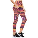 Illustration Door Abstract Concentric Pattern Pocket Leggings  View4