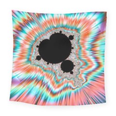 Fractal Abstract Background Square Tapestry (large) by Ravend