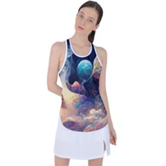 Quantum Physics Dreaming Lucid Racer Back Mesh Tank Top by Ravend