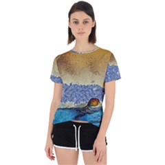 Abstract Painting Art Texture Open Back Sport Tee by Ravend